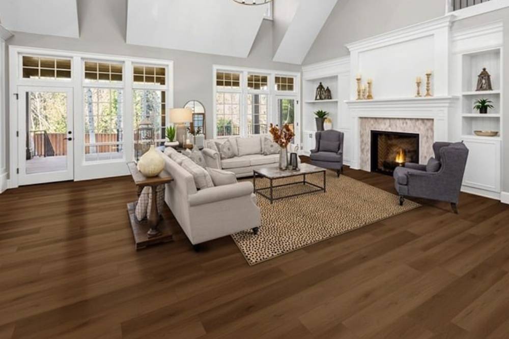 Hardwood flooring in a home near Worcester, MA